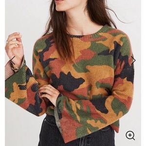 Madewell camo sweater